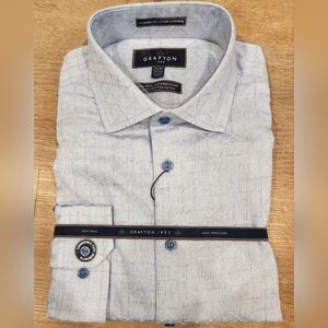 NWT Grafton XL Men's Light Blue Dress Shirt